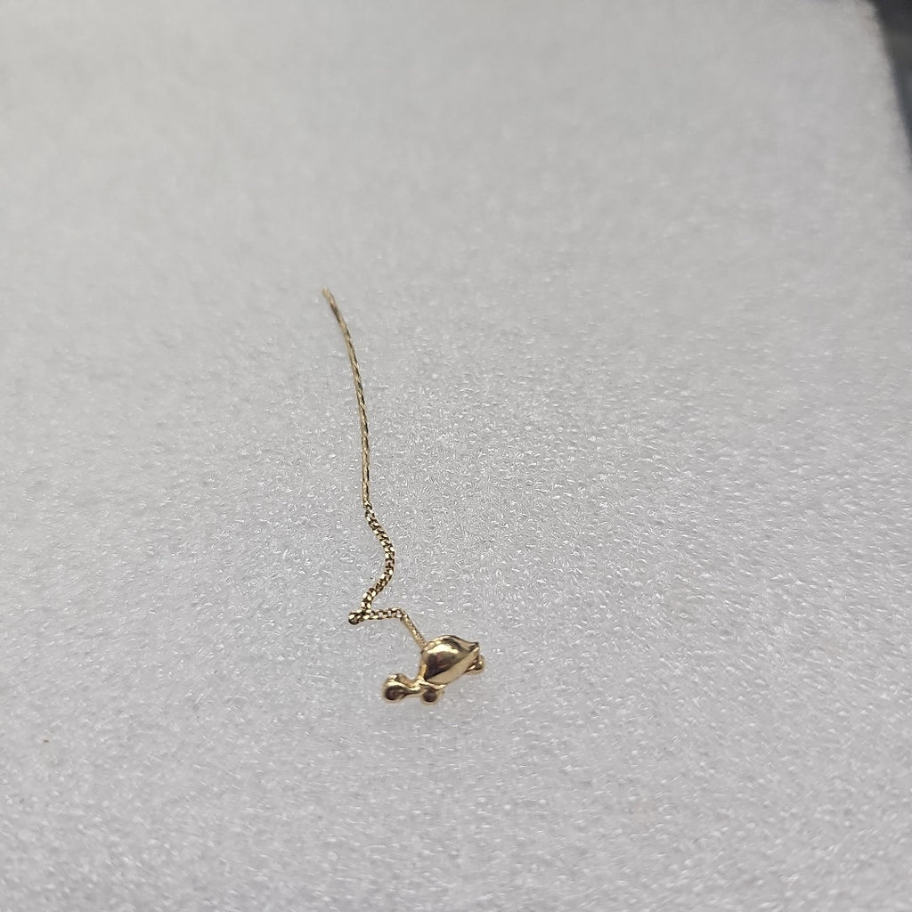 ARETES PAR ORO 14 K 1 GRMS (SEMINUEVO)