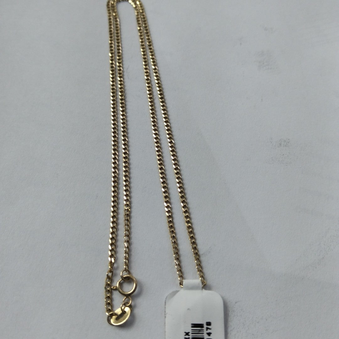 CADENAS TEJIDO BARBADA ORO 10K 50 CM 3.5 GR (NUEVO)