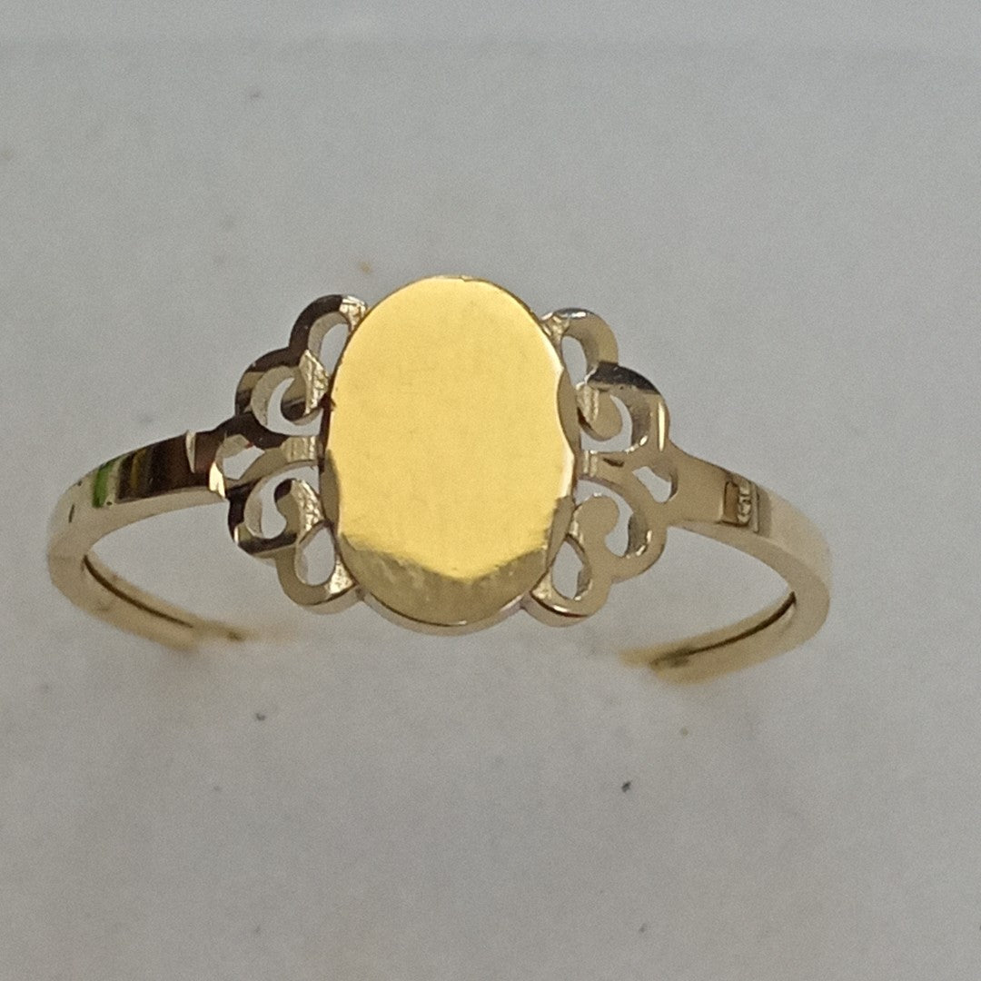 ANILLOS ANILLITO 10K TALLA 8 1 GR (NUEVO)