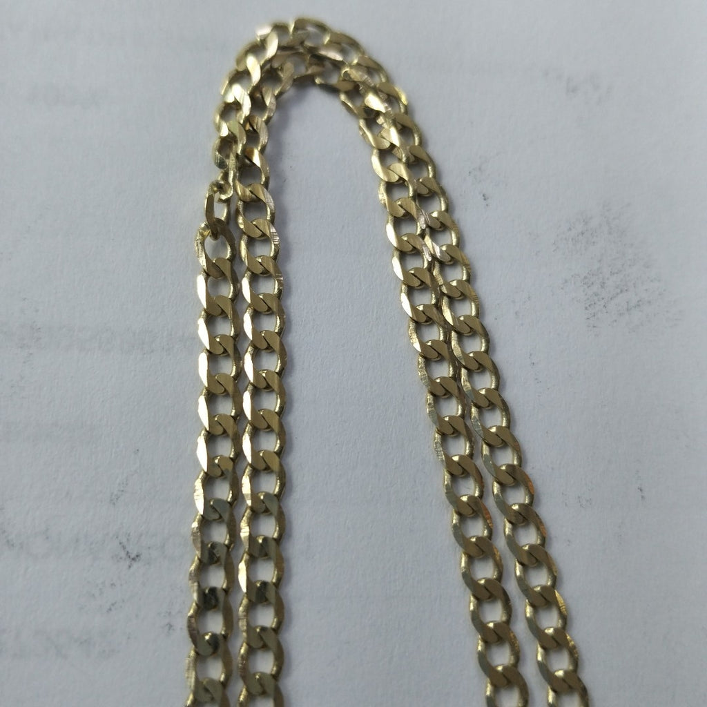 CADENA TEJIDO BARBADA 14K 55 CM 8.3 GR (NUEVO)