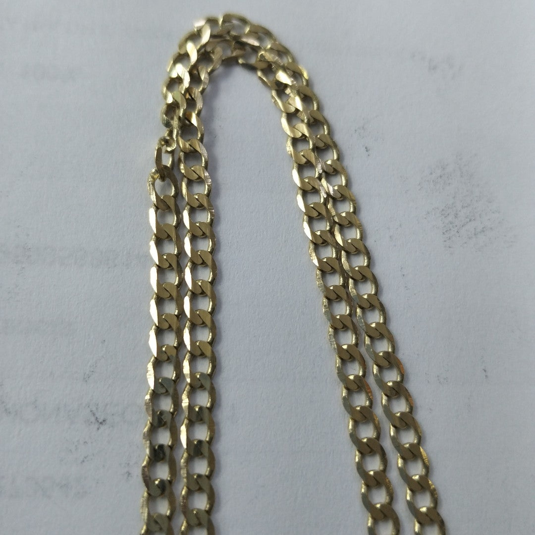 CADENA TEJIDO BARBADA 14K 55 CM 8.3 GR (NUEVO)