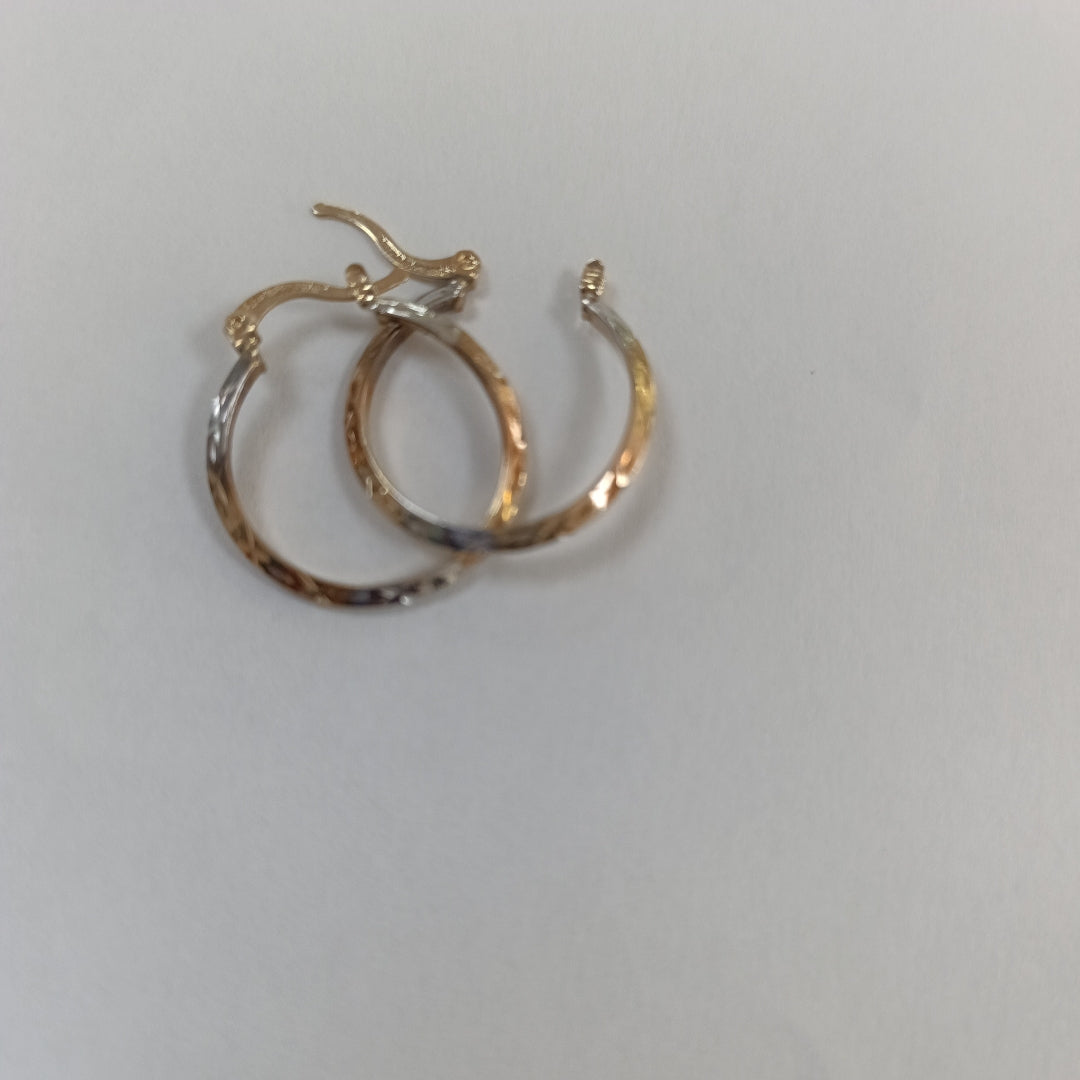 ARRACADAS PAR ORO COMBINADO 10 K 1.4 GRMS (SEMINUEVO)