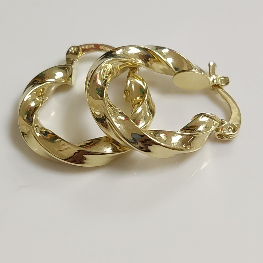 ARETES ARRACADA TORZAL 14K 1.9 GR (NUEVO)