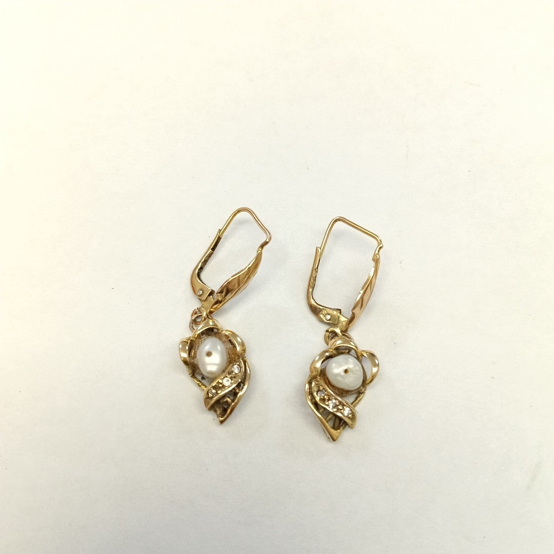 ARETES PAR ORO 10 K 3.4 GRMS (SEMINUEVO)