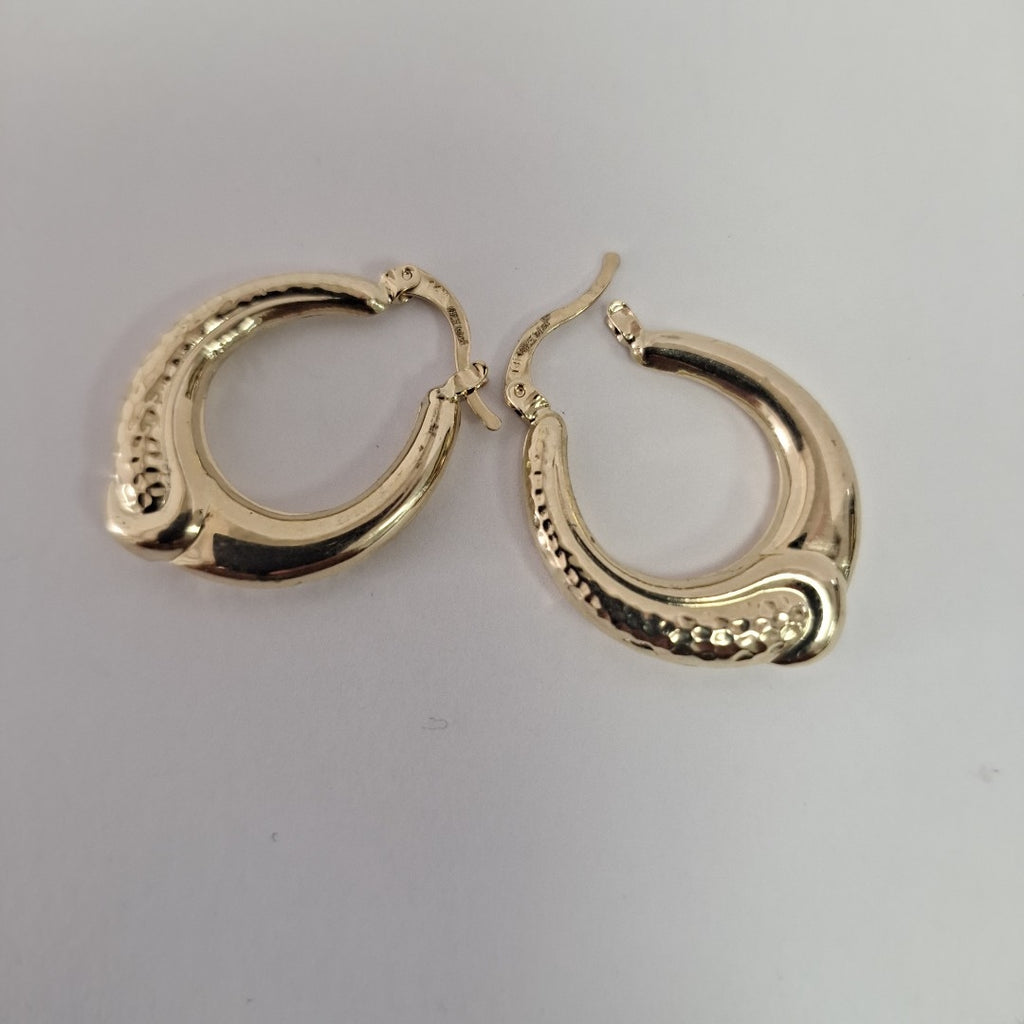 ARETES ARRACADAS ENTRELAZADAS 14K 2.6 GR (NUEVO)