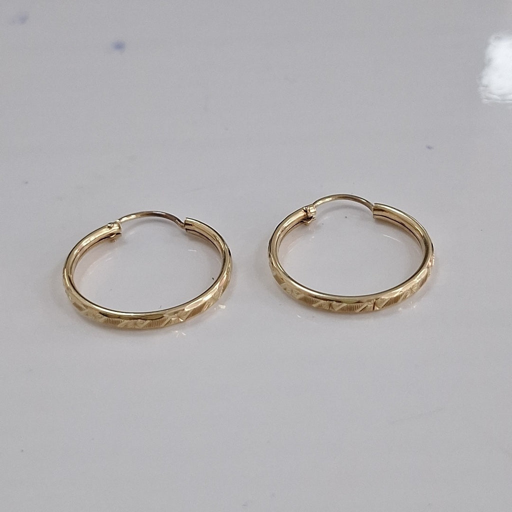 ARRACADAS PAR ORO 10 K 1.7 GRMS (SEMINUEVO)