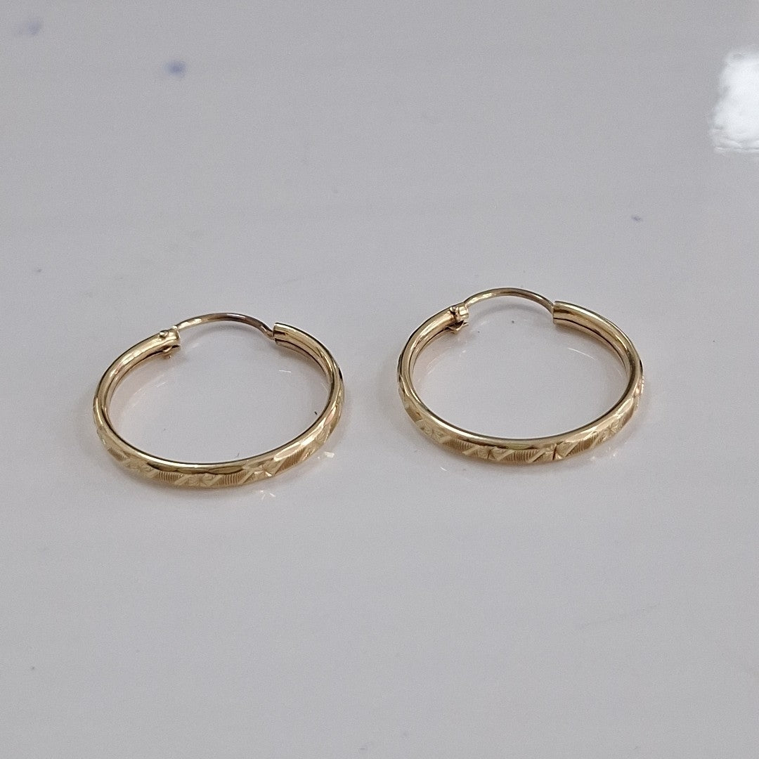 ARRACADAS PAR ORO 10 K 1.7 GRMS (SEMINUEVO)