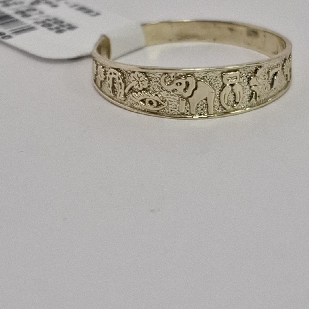 ANILLOS ARGOLLA DE LA SUERTE 10K TALLA 8 1.3 GR (NUEVO)