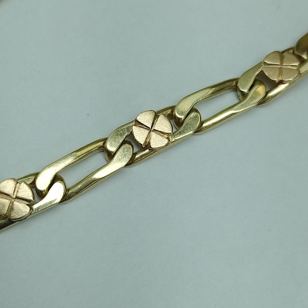 PULSERA ORO, ORO COMBINADO 10 K 16.9 GRMS (SEMINUEVO)