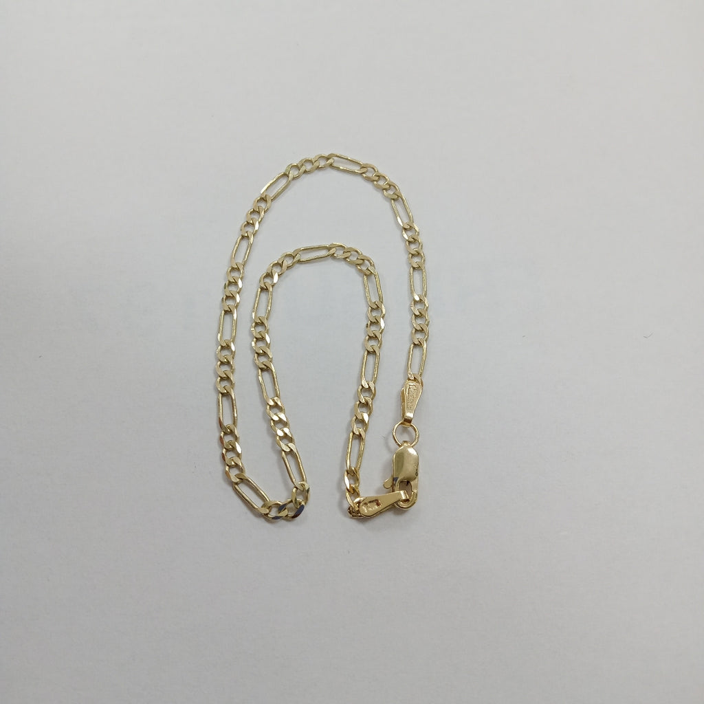 PULSERA TEJIDO 3X1 14K 21 CM 2.3 GR (NUEVO)