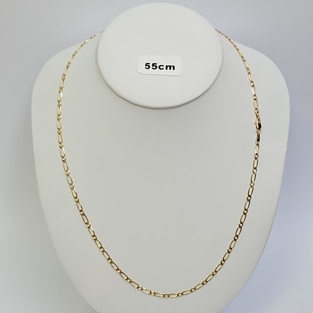 CADENAS 1X1 ORO 14K 55 CM 7.4 GR (NUEVO)