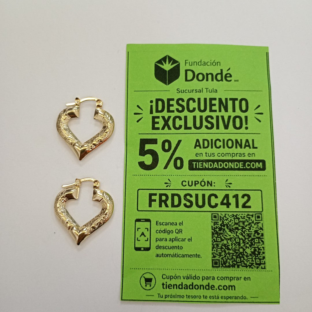 ARETES ARRACADAS 14K 1.7 GR (NUEVO)