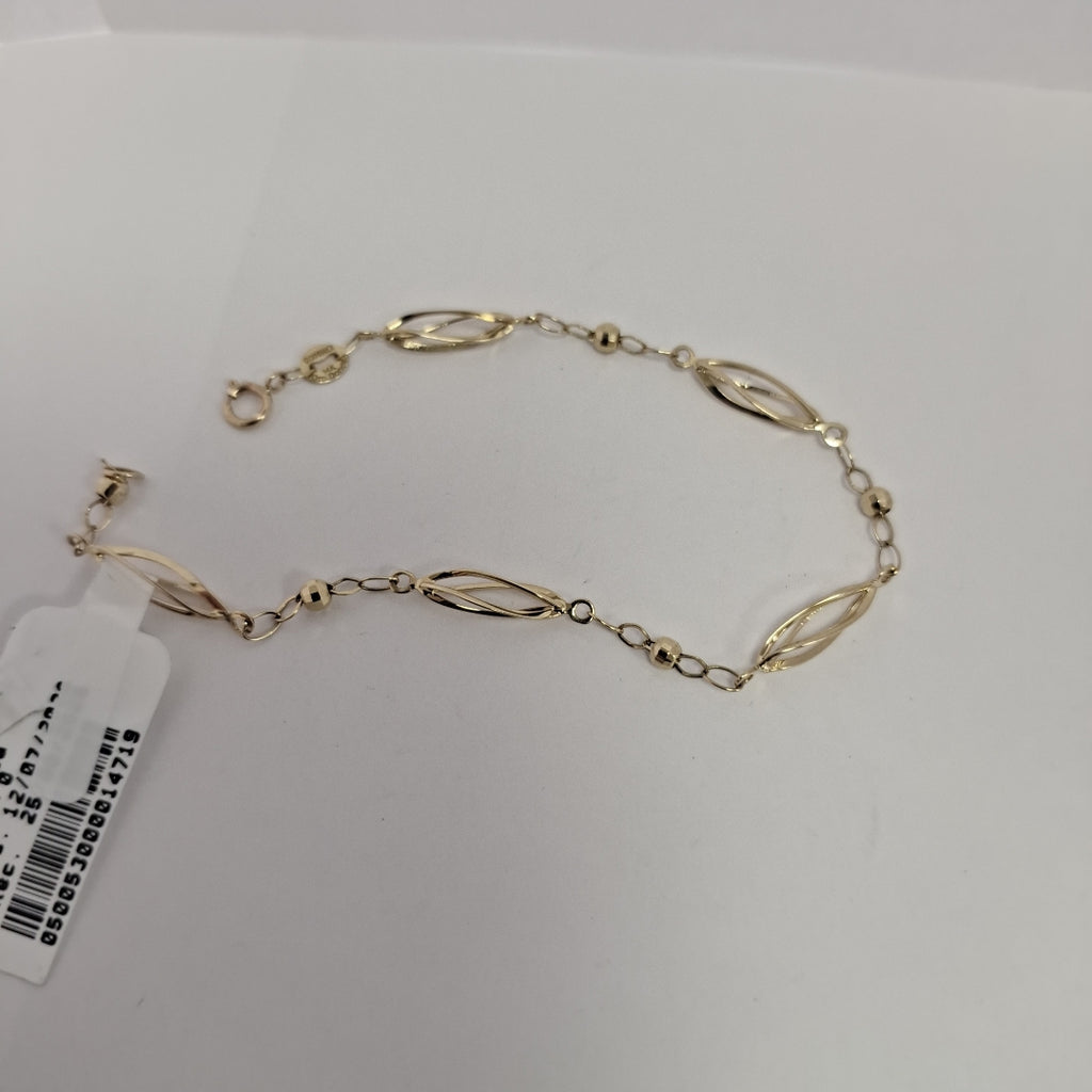 PULSERA ESPECIAL 14K 18 CM 2 GR (NUEVO)