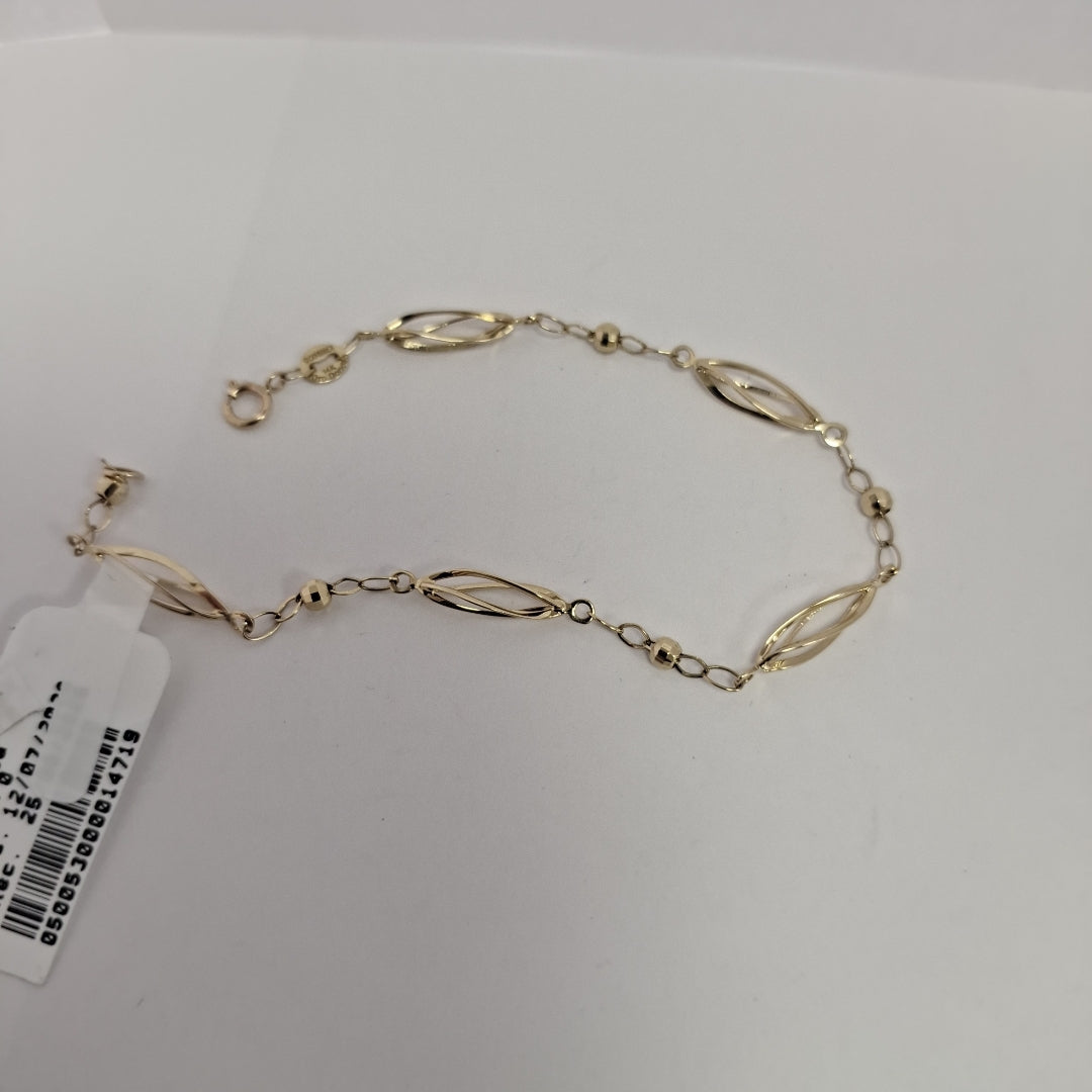 PULSERA ESPECIAL 14K 18 CM 2 GR (NUEVO)
