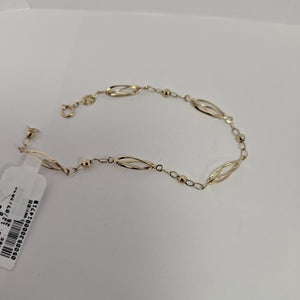 PULSERA ESPECIAL 14K 18 CM 2 GR (NUEVO)