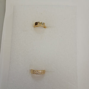 ARETES HUGGIES C CIRCONIA 14K 2.2 GR (NUEVO)