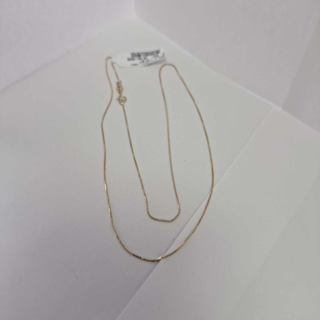 CADENA VENECIANO 14K 50 CM 1.6 GR (NUEVO)