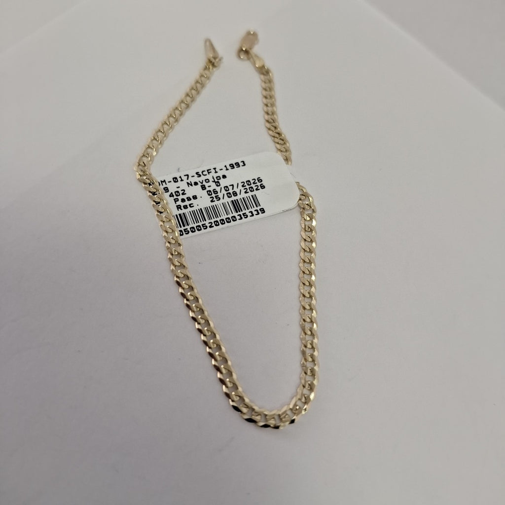 PULSERA BARBADA 14K 21 CM 3.7 GR (NUEVO)