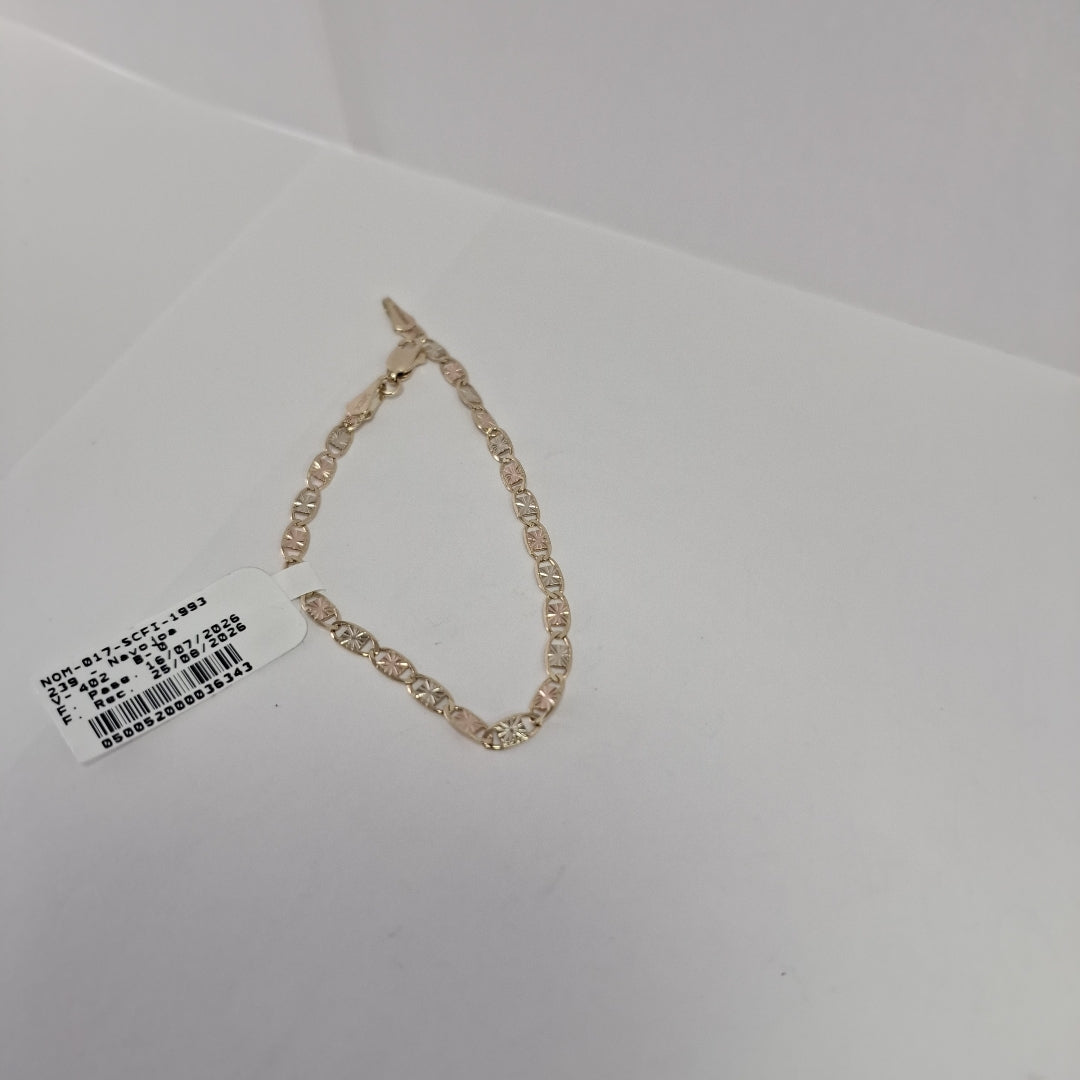 PULSERA GUCHI 14K 18 CM 3 GR (NUEVO)