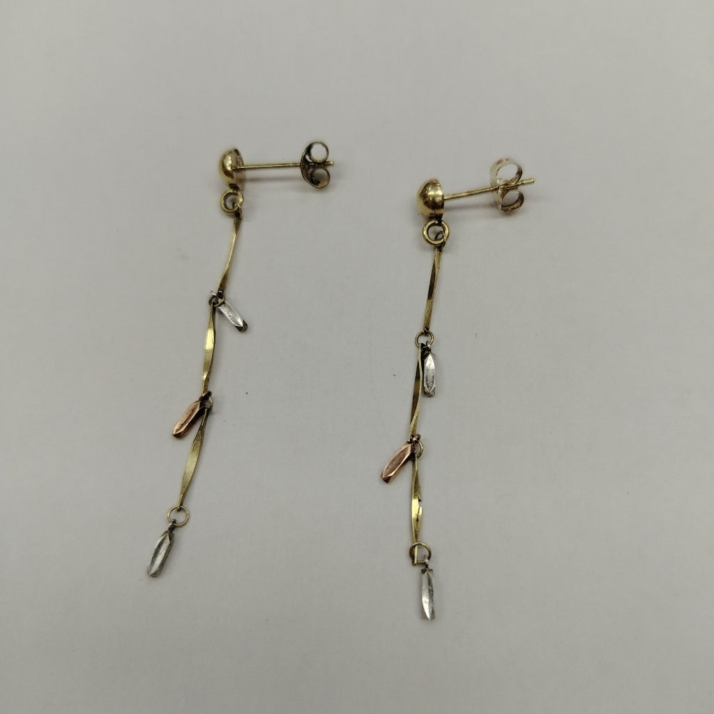 BROQUELES PAR ORO, ORO COMBINADO 14 K 1.5 GRMS (SEMINUEVO)