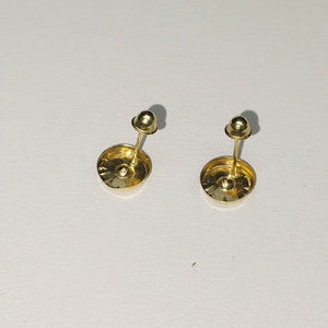 BROQUELES BROQUEL FIG BOTON C CIRCONIA 14K 0.2916 GR (NUEVO)
