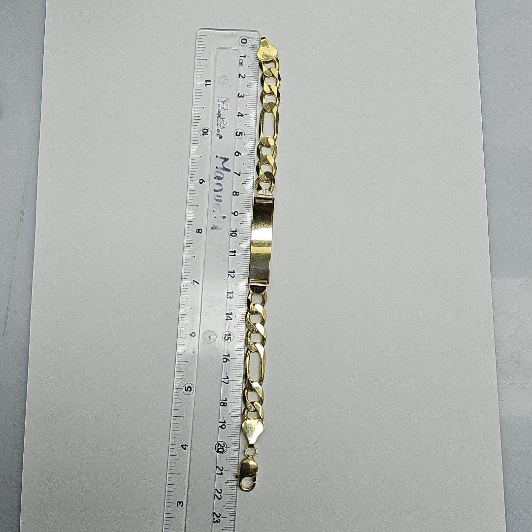 PULSERA ESCLAVA 3X1 14K 21 CM 28.6 GR (NUEVO)