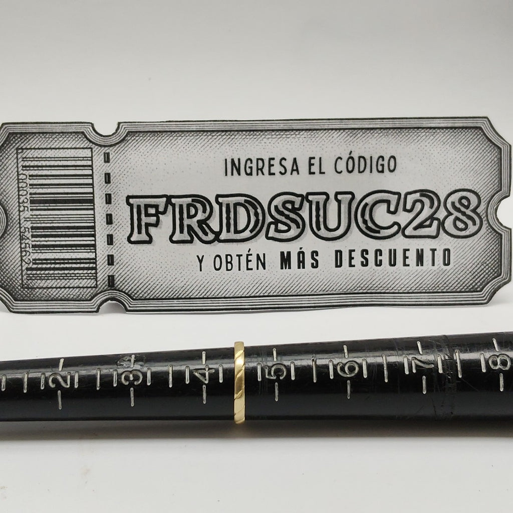 ARGOLLA ORO 14 K 0.8 GRMS (SEMINUEVO)