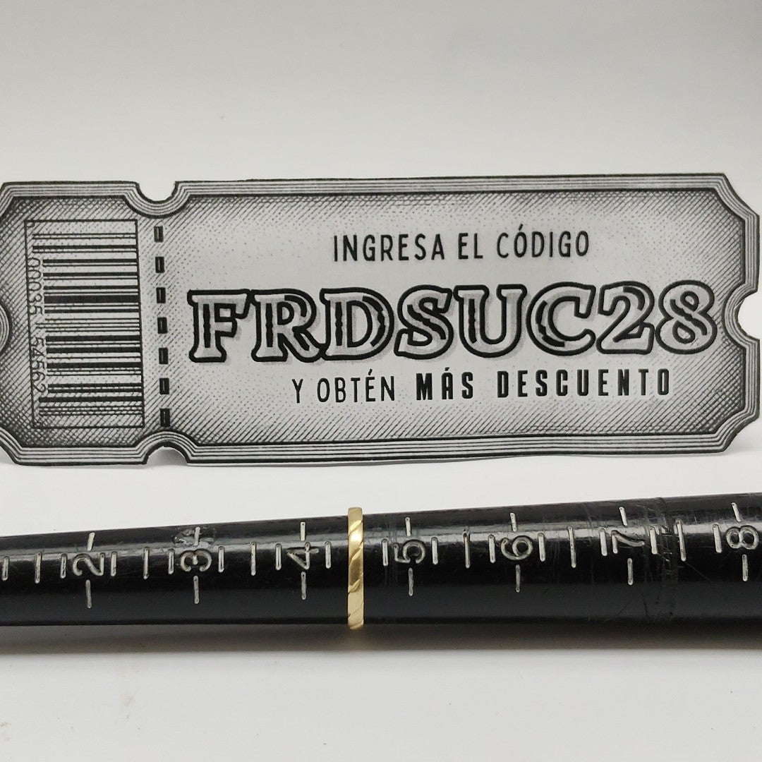 ARGOLLA ORO 14 K 0.8 GRMS (SEMINUEVO)