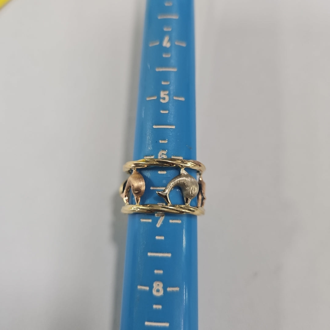 ARGOLLA ORO COMBINADO 14 K 2,60 GRMS (SEMINUEVO)