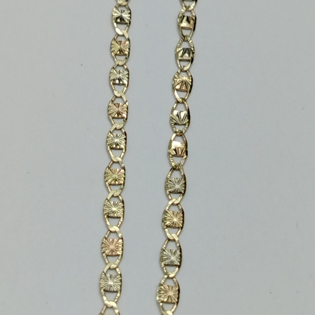 CADENAS TEJIDO GUCHI ORO 10K 45 CM 2.3 GR (NUEVO)
