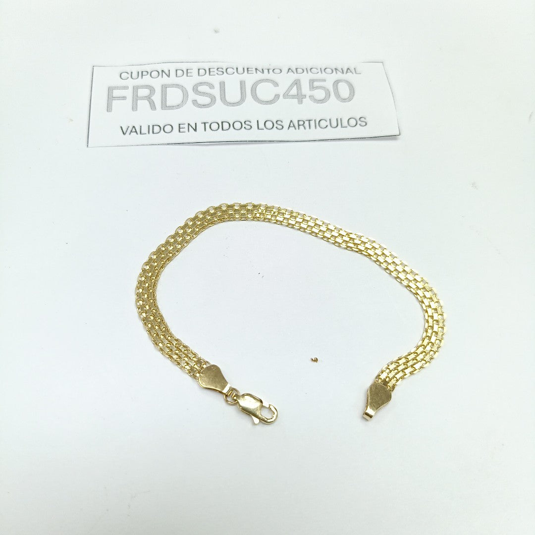 PULSERA ESPECIAL 14K 18 CM 4.4 GR (NUEVO)