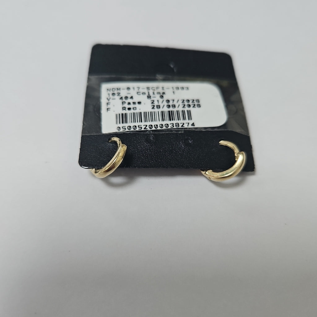 ARETES HUGGIE 14K 1.3 GR (NUEVO)
