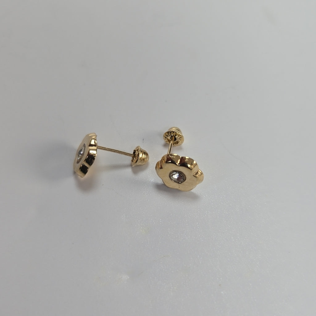 BROQUELES BROQUEL FIG FLOR C CIRCONIA 14K 0.2581 GR (NUEVO)