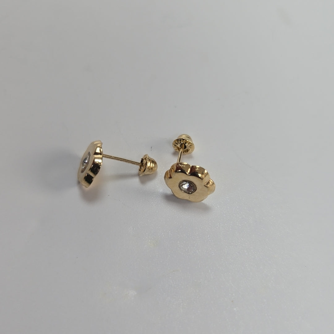 BROQUELES BROQUEL FIG FLOR C CIRCONIA 14K 0.2581 GR (NUEVO)