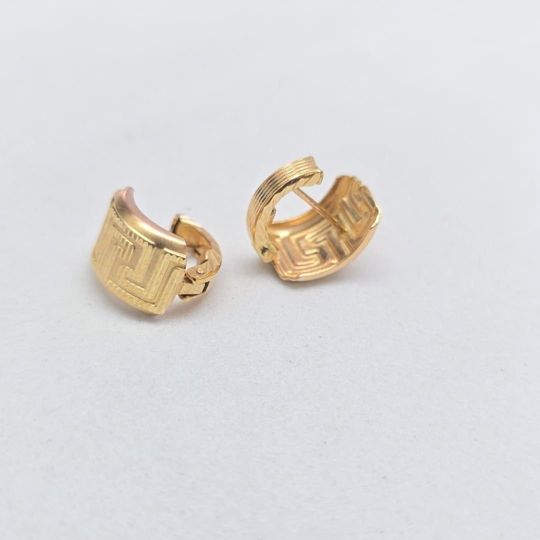 ARETES PAR ORO 14 K 2.9 GRMS (SEMINUEVO)
