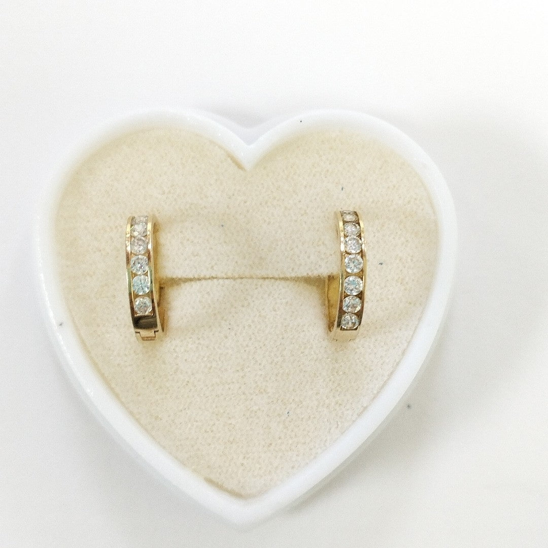 ARETES PAR ORO 14 K 1 GRMS (SEMINUEVO)