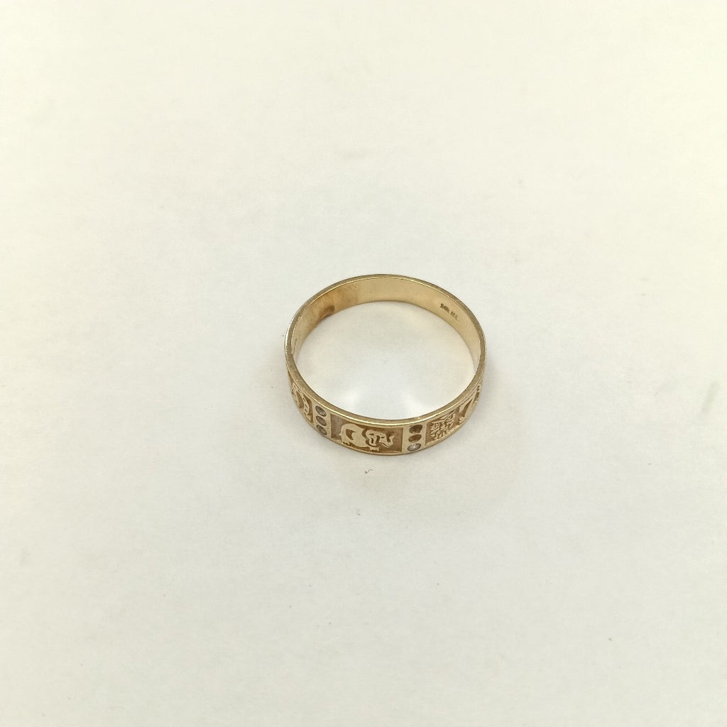 ARGOLLA DE LA SUERTE ORO 14 K 2.6 GRMS (SEMINUEVO)