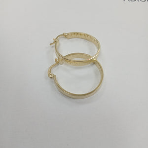 ARETES TEJIDO ARRACADAS CON NUMEROS ROMANOS 14K 2.8 GR (NUEVO)