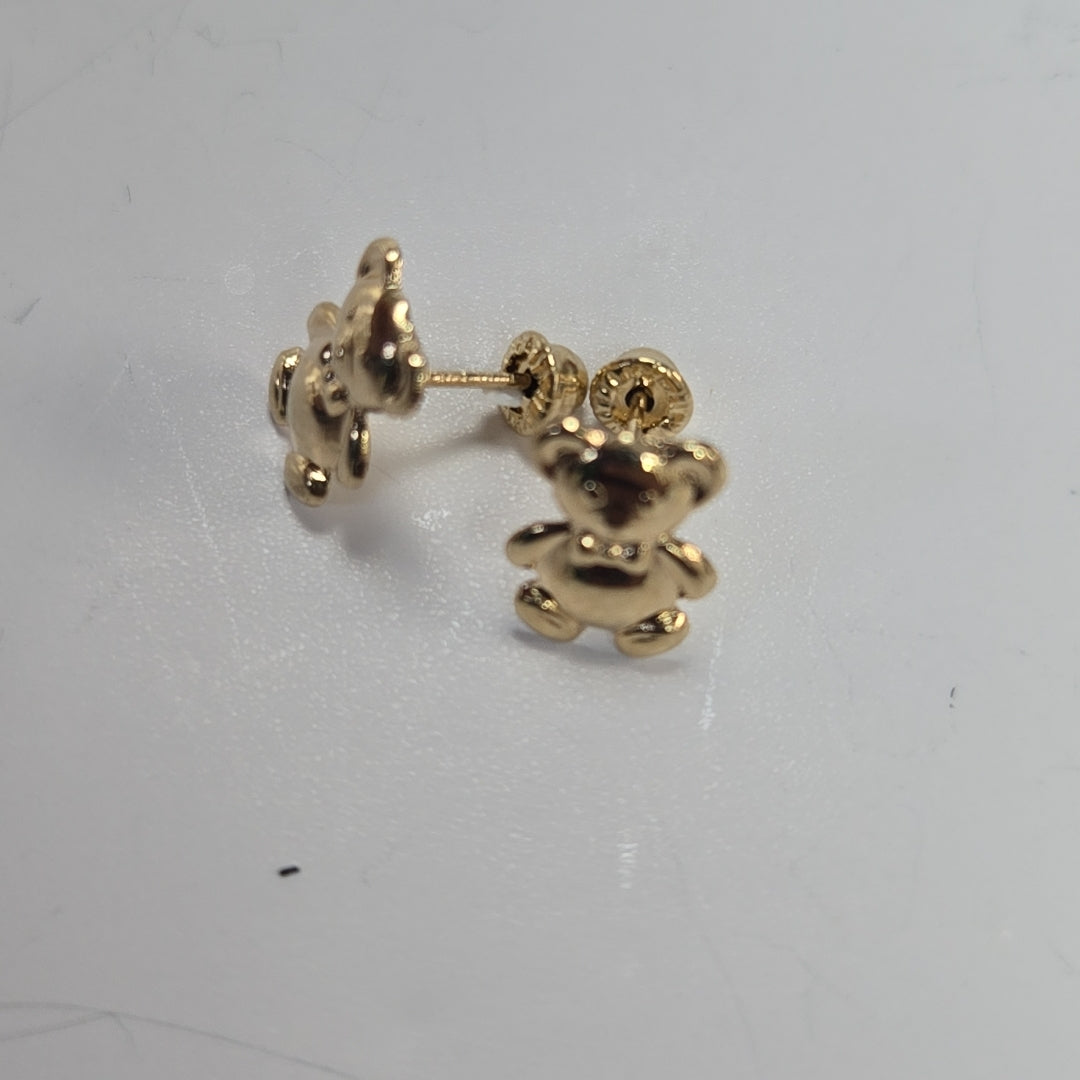 BROQUELES BROQUEL FIG OSO 14K 0.2592 GR (NUEVO)