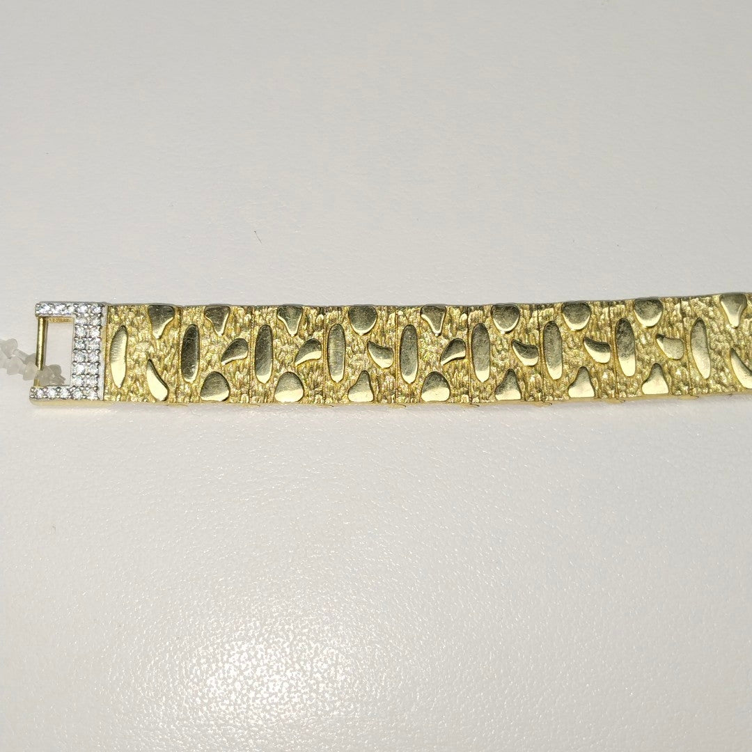 PULSERAS CABALLERO ORO 10K 13.7 (NUEVO)