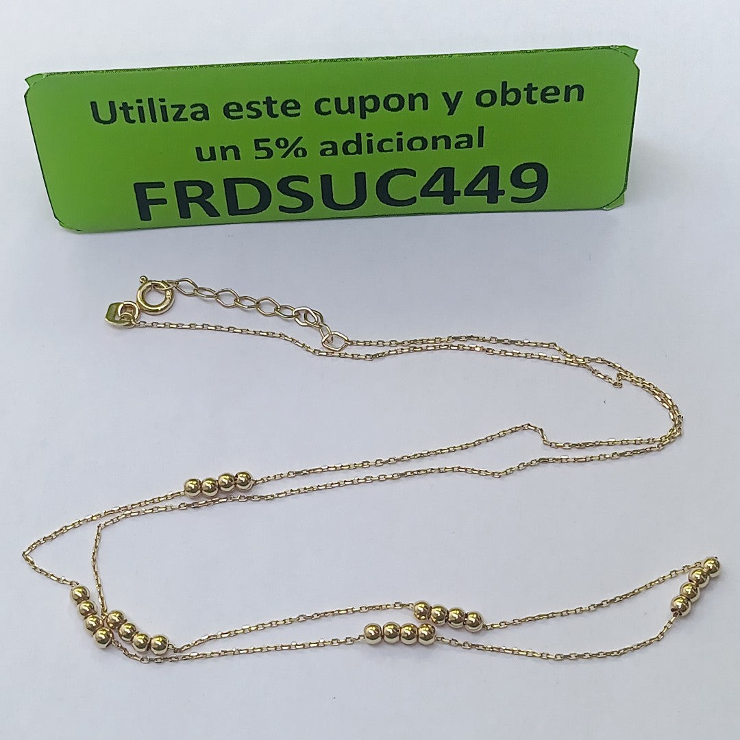 GARGANTILLA ORO 14 K 2.2 GRMS (SEMINUEVO)