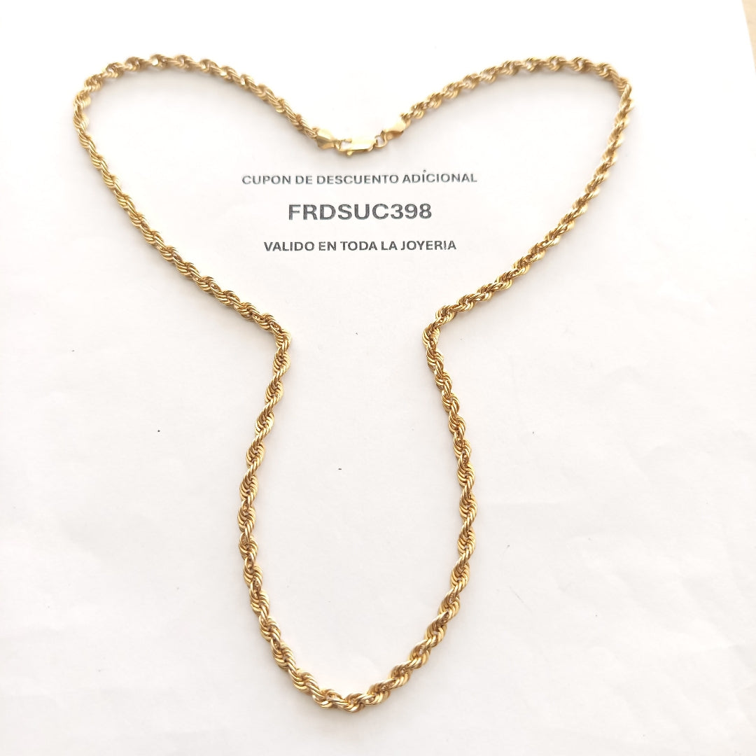 CADENA ORO 14 K 7.4 GRMS (SEMINUEVO)