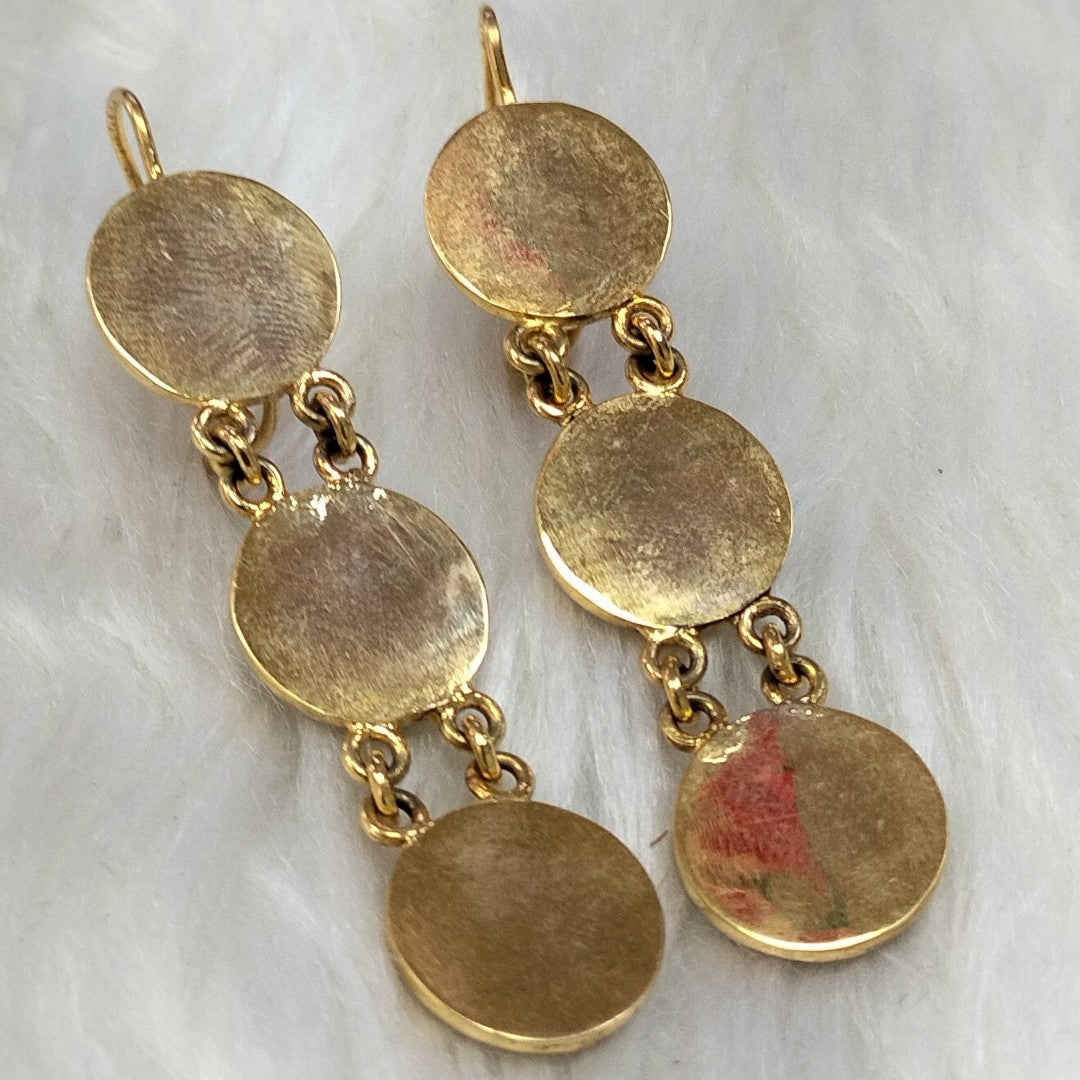 ARETES PAR ORO 10 K 6.2 GRMS (SEMINUEVO)