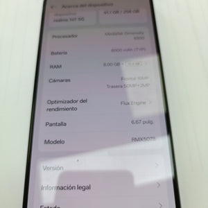 CELULAR REALME 14T 5G RMX5078 (2024) 256 GB 8 GB RAM (SEMINUEVO)