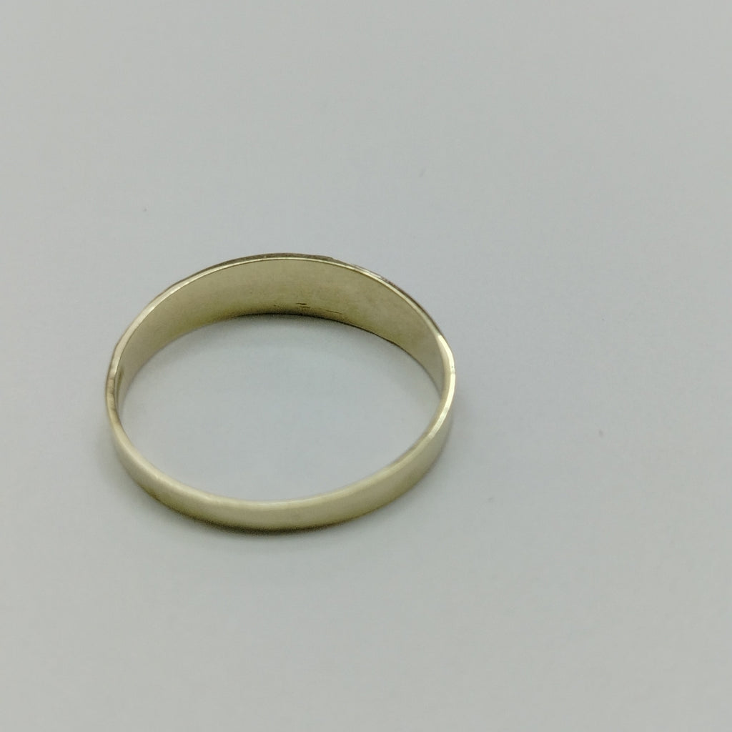 ANILLOS ARGOLLA DE LA SUERTE 10K TALLA 9 1.3 GR (NUEVO)