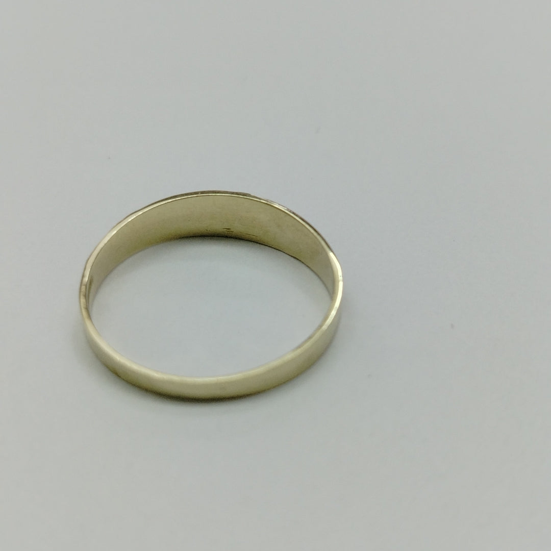 ANILLOS ARGOLLA DE LA SUERTE 10K TALLA 9 1.3 GR (NUEVO)