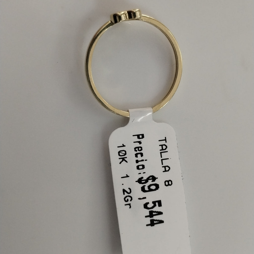 ANILLOS ANILLITO FIG CORAZON 10K TALLA 8 1.2 GR (NUEVO)