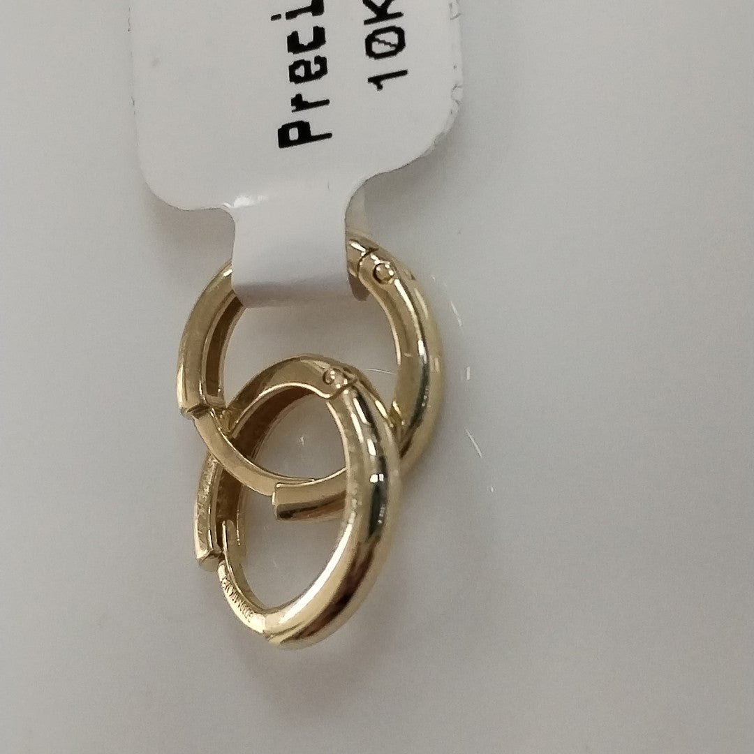 ARETES ARRACADAS LISAS 10K 1.2 GR (NUEVO)