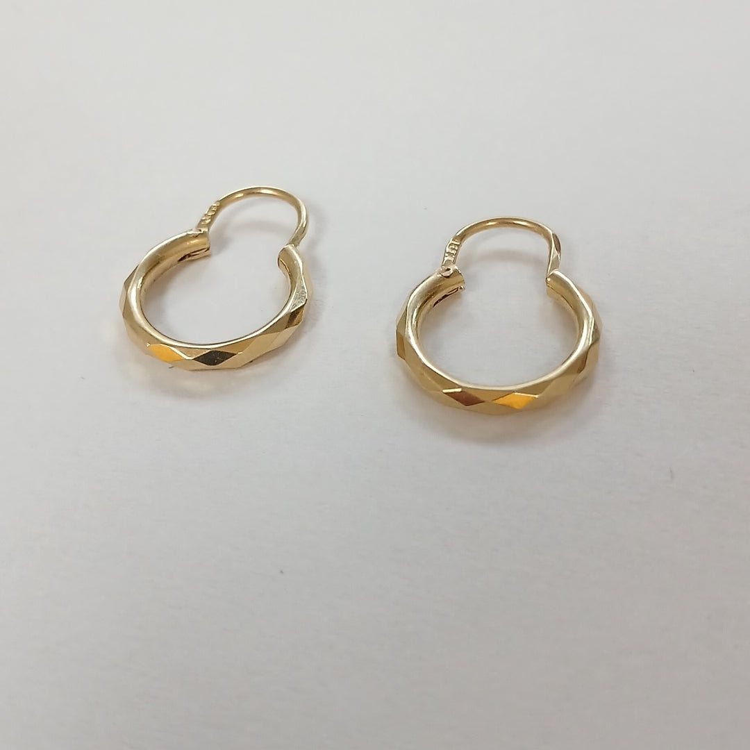 ARETES PAR ORO 18 K 1,50 GRMS (SEMINUEVO)
