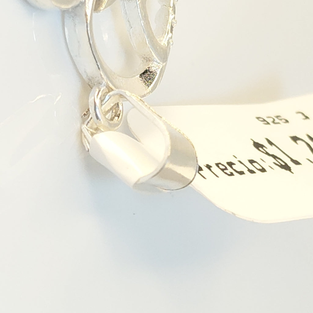 DIJE CORAZON C/CIRCONIAS PLATA .925 3.1 GR (NUEVO)